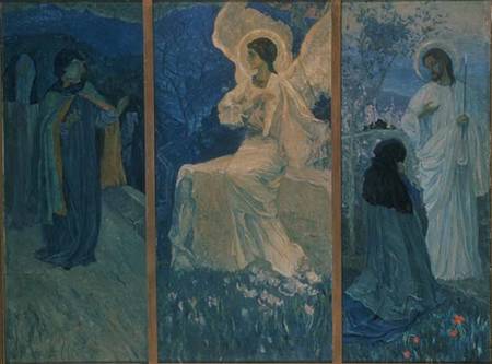The Resurrection Triptych from Mikhail Vasilievich Nesterov