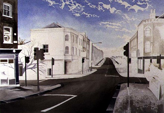 Early Winter Morning at the Traffic Lights, 1998 (w/c on paper)  from Miles  Thistlethwaite