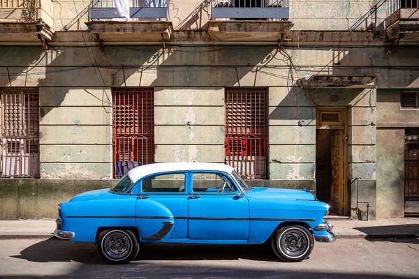 Oldtimer in light and shadow, Havana, Cuba. Havanna, Kuba from Miro May