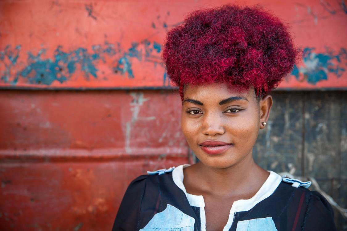 Redhead, Portrait Frau Rote Haare in Nairobi, Kenia, Kenya from Miro May