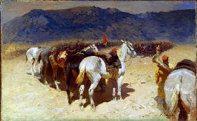 Die Rast der Kavallerie (29. Kavallerie-Regiment in Buchara