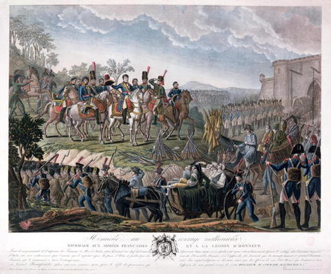 Napoleon Paying Homage to the Courage of the Vanquished, during the Surrender of Ulm, 20 October 180 from Mixille or Mixelle Jean Marie