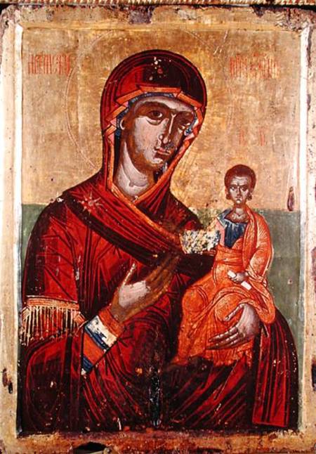 Iconostasis of Podvrh, Montenegro, Virgin and Child from Montenegran School