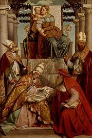 Madonna enthroned with St. Antonius dignitaries from Moretto da Brescia