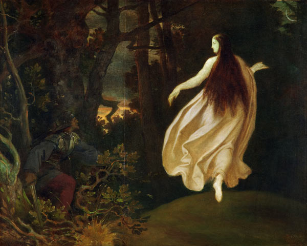 Erscheinung im Walde (aus Dornröschen) from Moritz von Schwind