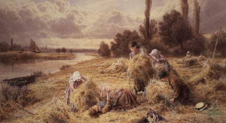 Haymaking from Myles Birket Foster