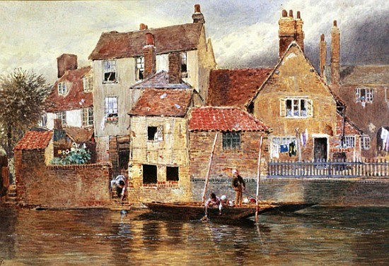 The Old Cottages at Eton from Myles Birket Foster