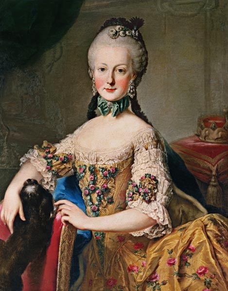 Archduchess Maria Elisabeth Habsburg-Lothringen (1743-1808) sixth child of Empress Maria Theresa of from Mytens School