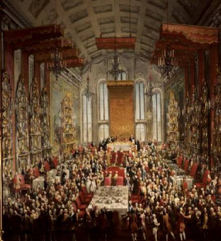 Coronation Banquet of Joseph II in Frankfurt from Mytens School