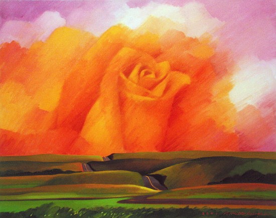The Rose, 2001 (oil on canvas)  from Myung-Bo  Sim