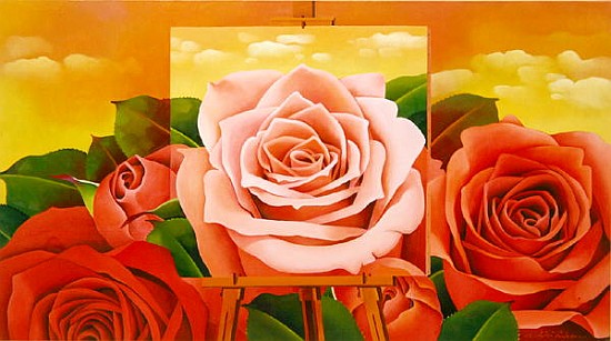 The Rose, 2004 (oil on canvas)  from Myung-Bo  Sim