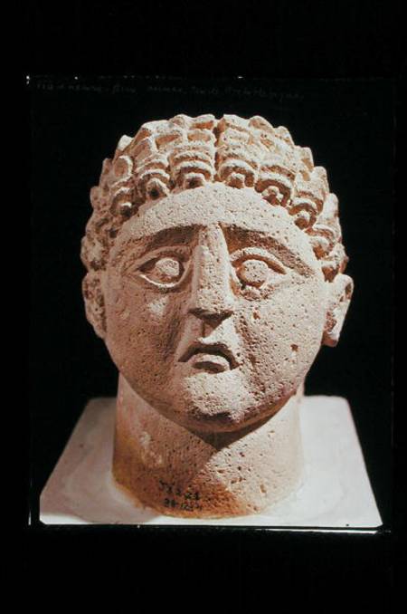 Head of a man, from Khirbet et-Tannur from Nabatean