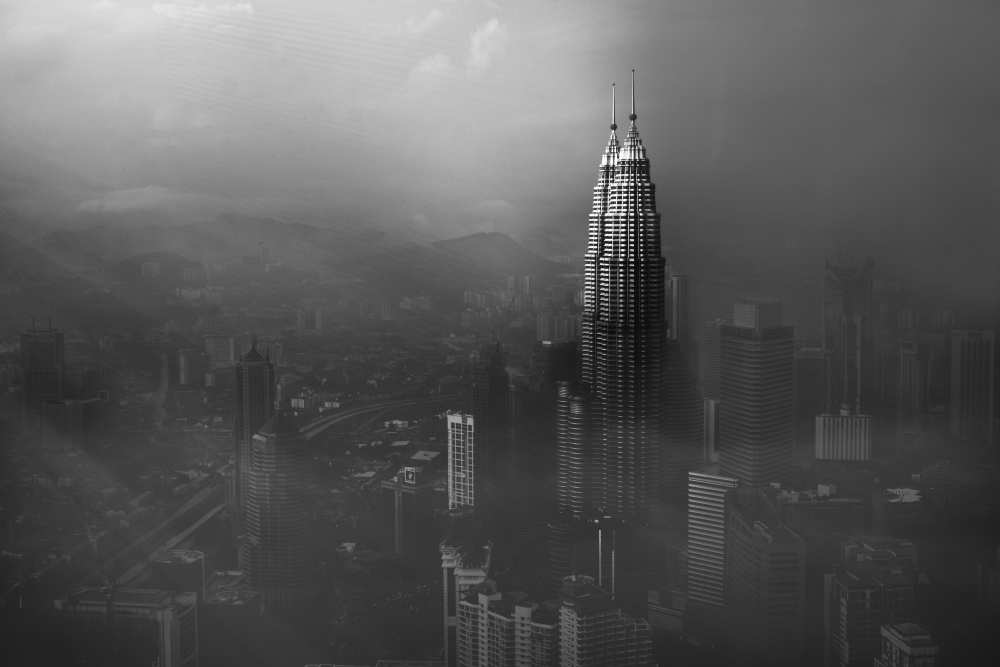 Petronas Towers in a Foggy Afternoon from Nader El Assy