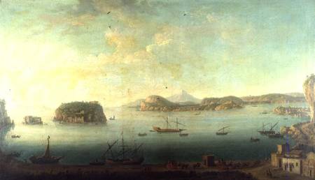 A View on the Coast near Naples with the Islands of Nisida, Procida, Ischia and Capri from Neapolitan School