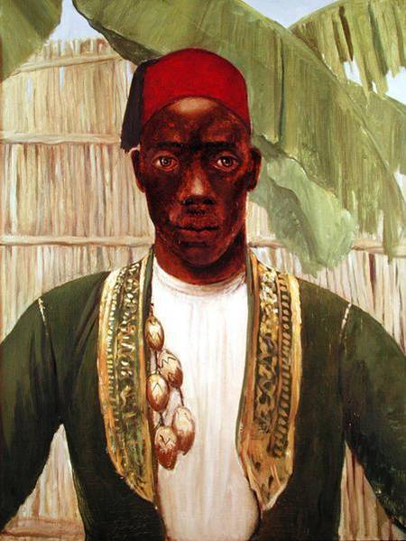 King Mutesa of Buganda, from a photo from nee Tennant Stanley