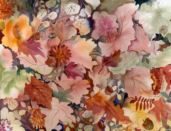 Autumn Leaves and flowers from Neela Pushparaj