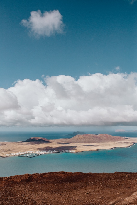 Blick auf La Graciosa von Lanzarote from Laura Nenz