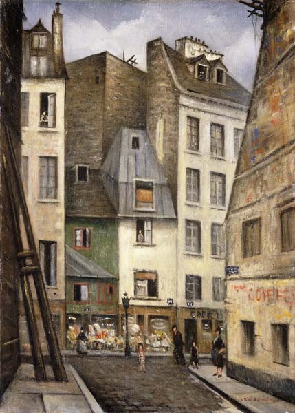 Rue Saint-Julien-le-Pauvre, Paris. from Christopher R.W. Nevinson