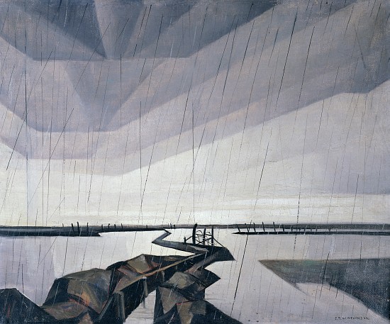 Flooded trench on the Yser from Christopher R.W. Nevinson