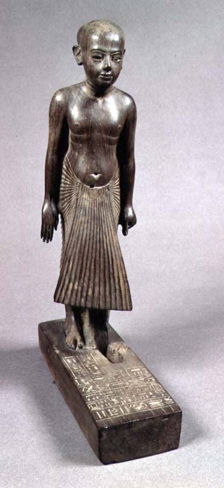 Statuette of a Young Man called 'Thai' from New Kingdom Egyptian