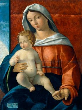 P.Duia / Mary with Child / Paint./ C16th