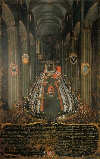 Closing session of the Council of Trent in 1563 from Niccolo Dorigati