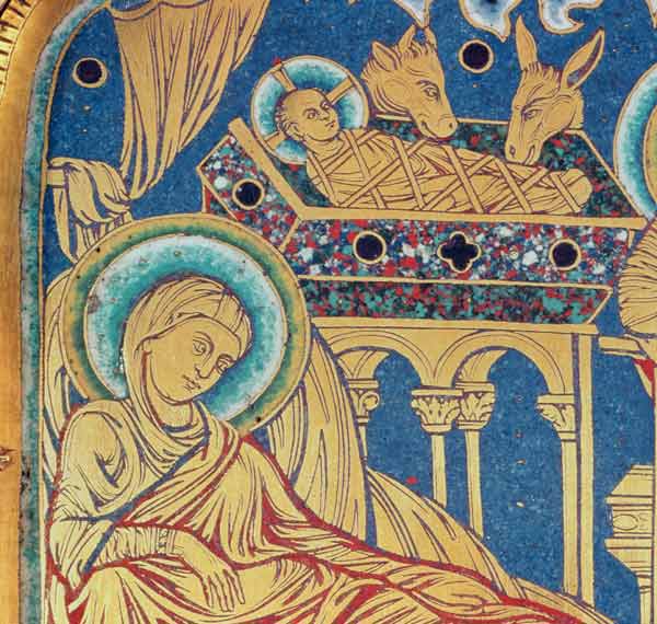 The Nativity, panel from the The Verduner Altar from Nicholas of Verdun