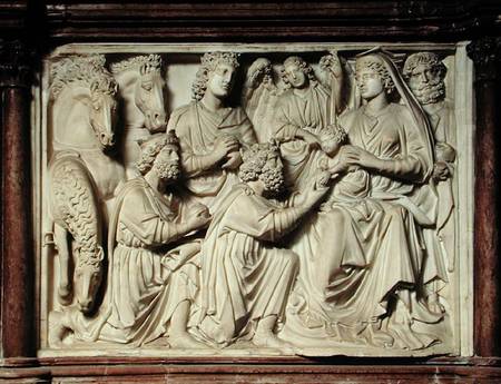 Relief depicting the Adoration of the Magi from the pulpit from Nicola Pisano