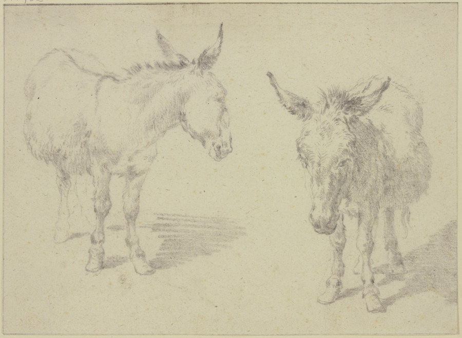 Two donkeys from Nicolaes Berchem
