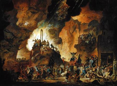 The Triumph of the Guillotine in Hell from Nicolas Antoine Taunay