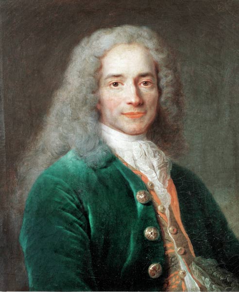 Voltaire / Gemaelde von Largillière from Nicolas de Largilliere
