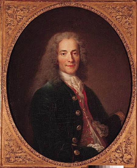 Portrait of Voltaire (1694-1778) from Nicolas de Largilliere
