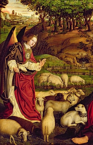 The Triptych of Moses and the Burning Bush, c.1476 (detail of 173010) from Nicolas Froment