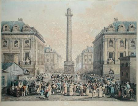 Charles-Ferdinand de France (1778-1820) Duc de Berry returning to the Tuileries through the Place Ve from Nicolas Joseph Vergnaux