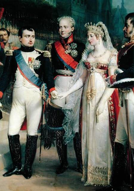 Napoleon Bonaparte (1769-1821) Receiving Queen Louisa of Prussia (1776-1810) at Tilsit, 6th July 180 from Nicolas Louis Francois Gosse
