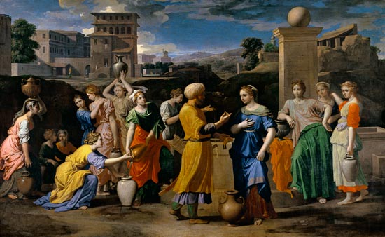 Rebecca and Elieser from Nicolas Poussin