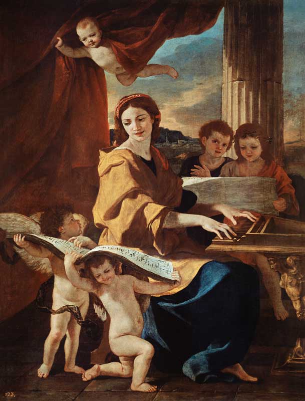 Holy Cäcilie from Nicolas Poussin