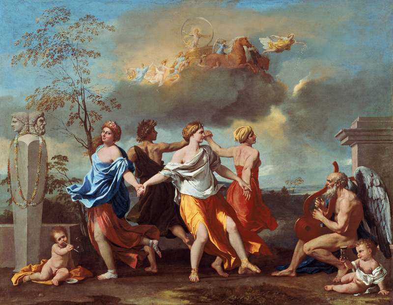 Il Ballo della Vita humana (allegory on the menschl. Life) from Nicolas Poussin