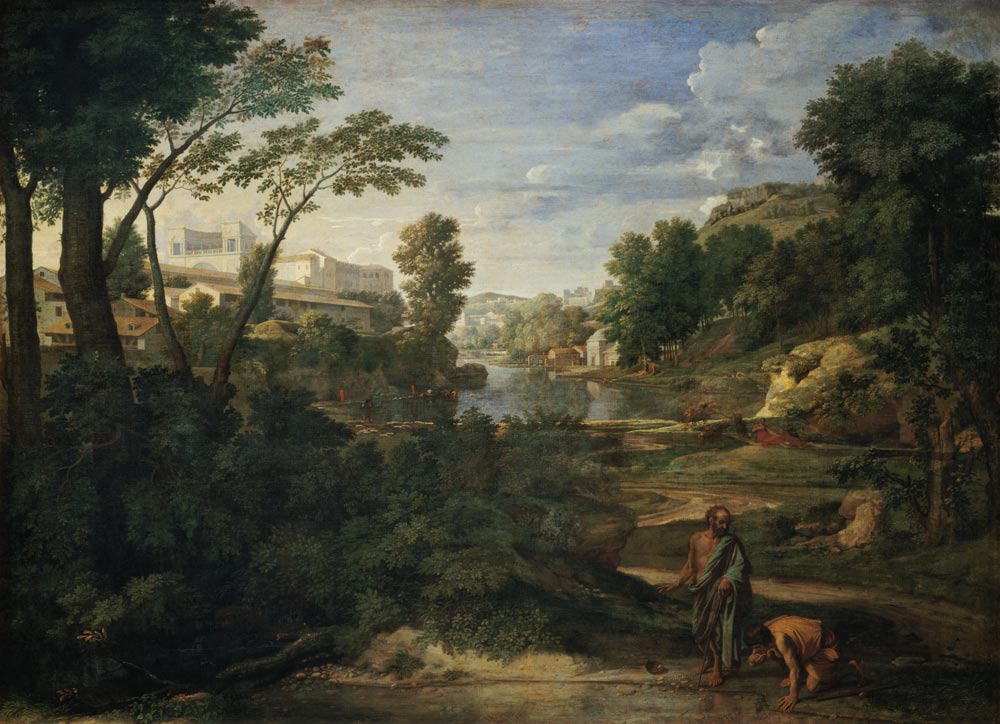 Countryside with Diogenes. from Nicolas Poussin