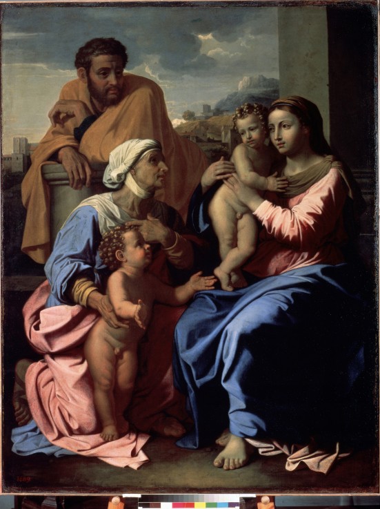 The Holy Family with John the Baptist and Saint Elizabeth from Nicolas Poussin