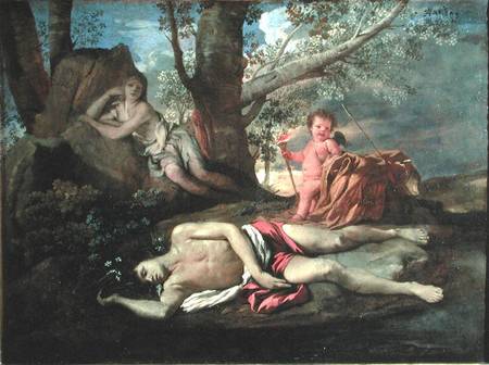 Echo and Narcissus from Nicolas Poussin