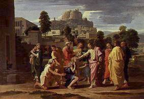 The cure of the blind men of Jericho. from Nicolas Poussin