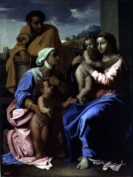 The Holy Family with St. Elizabeth and John the Baptist from Nicolas Poussin