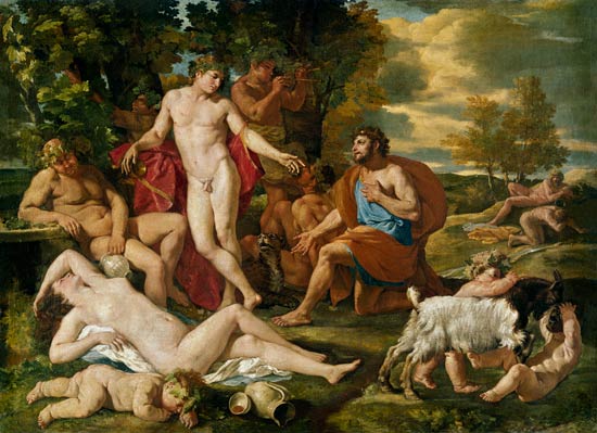 Midas and Bacchus from Nicolas Poussin