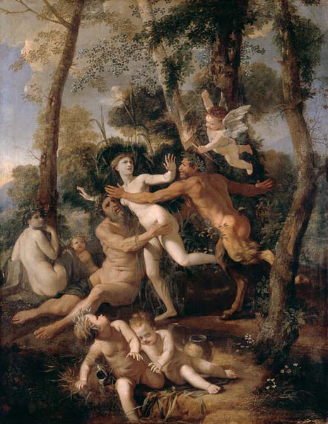 Pan and Syrinx from Nicolas Poussin