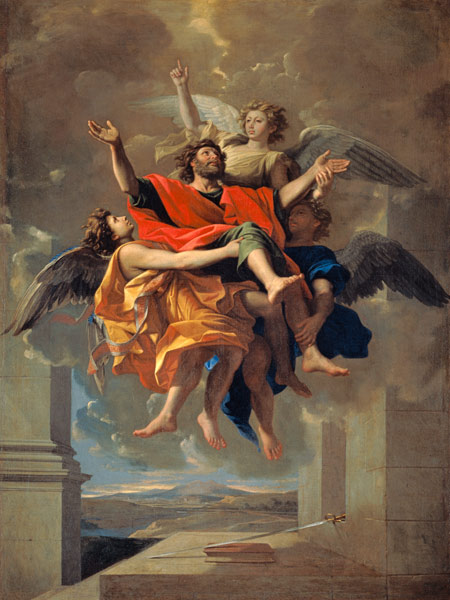 The ecstasy of Saint Paul from Nicolas Poussin