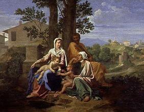 The Holy Family with the Johannesknaben and St. Elisabeth.