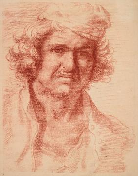 Nicolas Poussin /Self-Portrait/Red Chalk