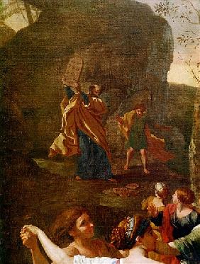 The Adoration of the Golden Calf, before 1634 (detail of 3738)