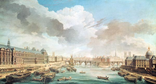 The Louvre, the Pont Neuf and the College des Quatre Nations from Nicolas Raguenet